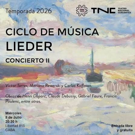 Afiche de Concierto Lieder II