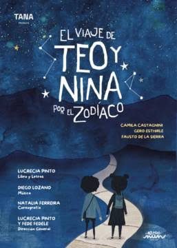 Afiche de El viaje de teo y nina por el zodiaco