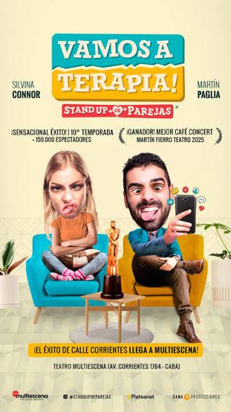 Afiche de Stand up de parejas - Vamos a terapia