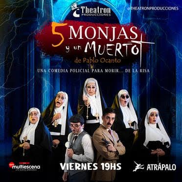 Afiche de 5 Monjas y un muerto