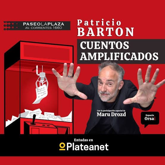 Afiche de Cuentos amplificados - patricio barton