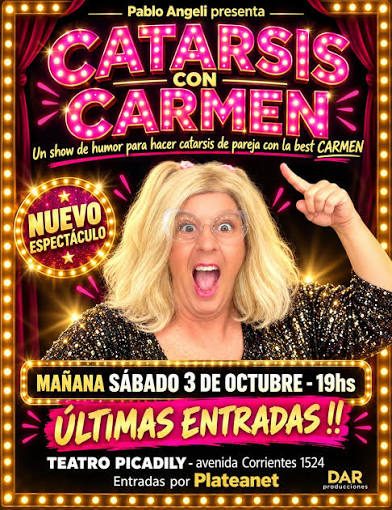 Afiche de CATARSIS CON CARMEN - PABLO ANGEL