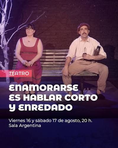 Afiche de Enamorarse es hablar corto y enredado