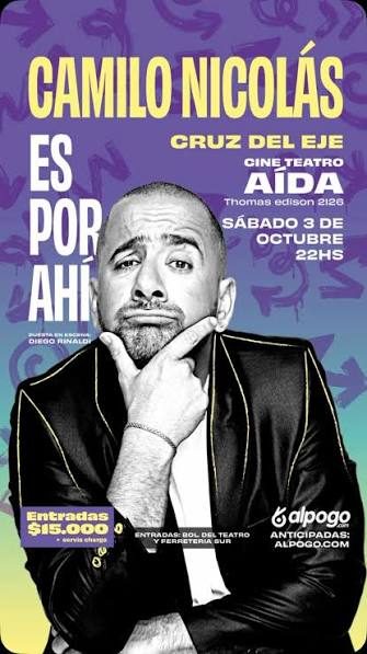 Afiche de ES POR AHI