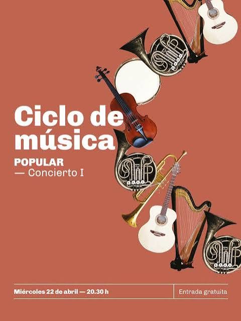 Afiche de Concierto Música Popular I