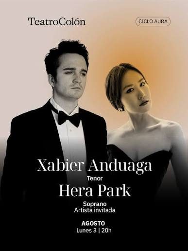 Afiche de Gala lírica: Xabier Anduaga y Hera Park